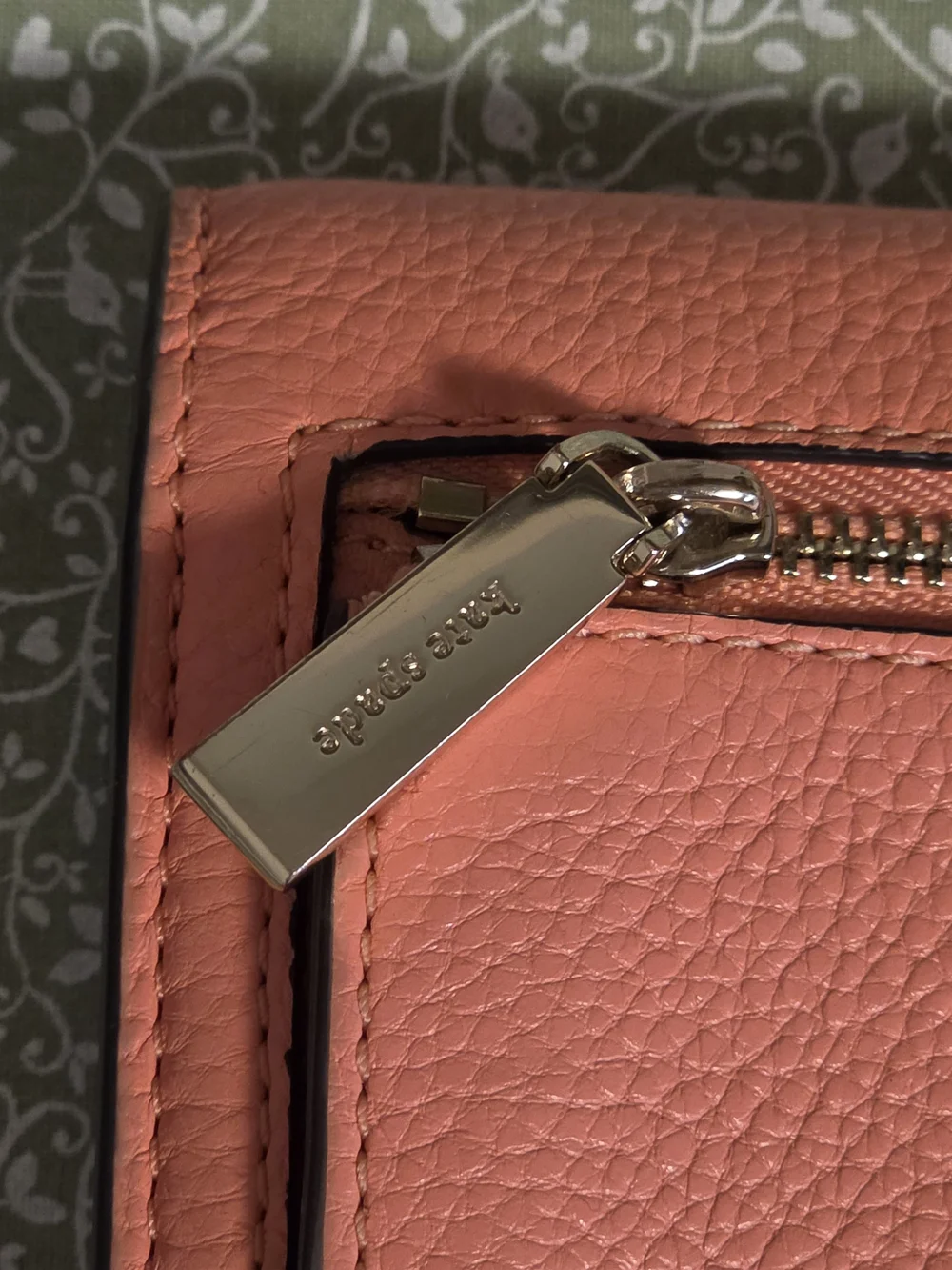 kate spade Coral Pink Pebbled Leather Envelope Clutch